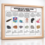 Minerals Collection Used For Neat and Tidy, Set of 6